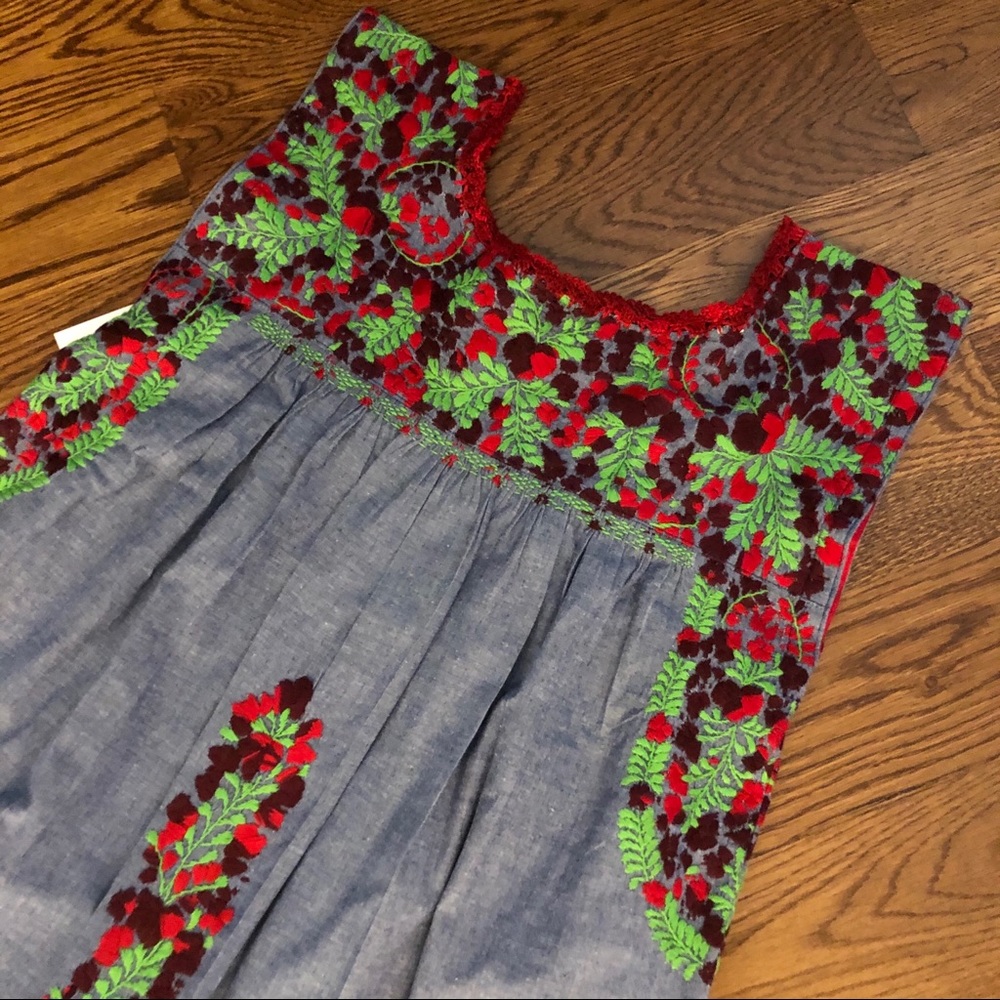 Mi Golondrina Flores blouse NWT